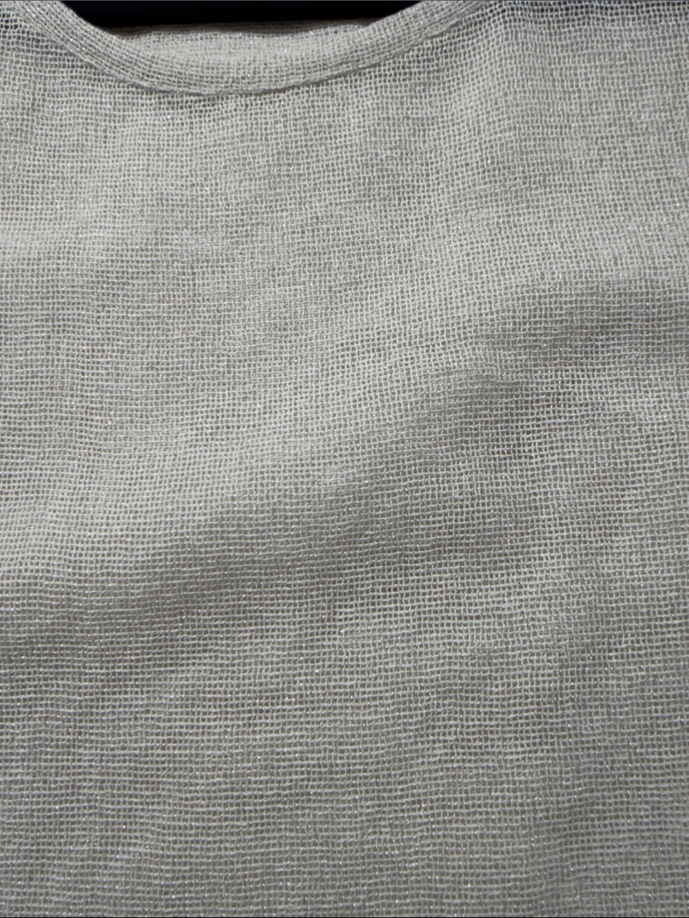 America & Beyond Light whitish Gray Sleeveless Knit Beach 🏖️ coverup size XS - Picture 12 of 12